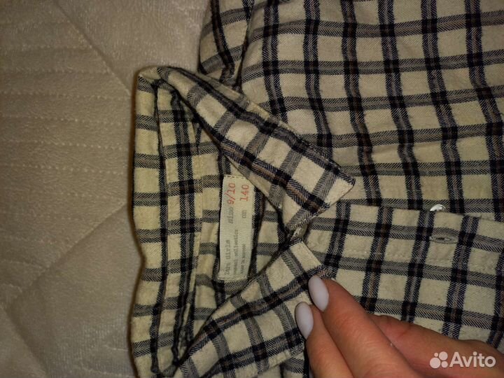 Рубашка zara для девочки 140