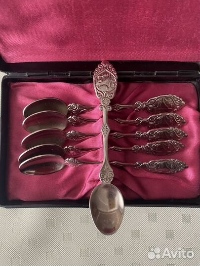 Набор чайных ложек мельхиор СССР