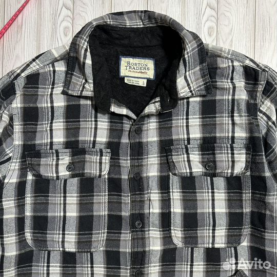 Рубашка теплая с флисом L 50 Boston Traders