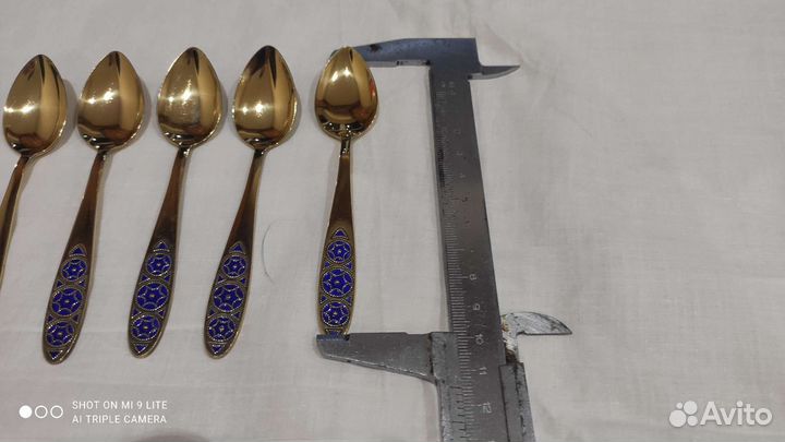 Серебряные ложки с эмалью