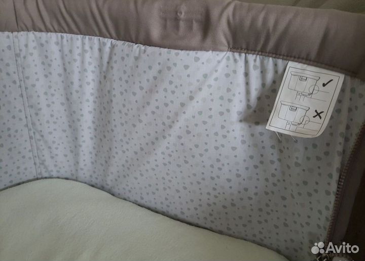 Люлька кроватка chicco next2me + 2 простыни chicco