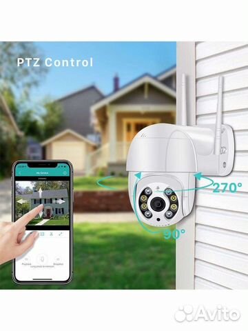 Камера видеонаблюдения ip wifi уличная поворотная