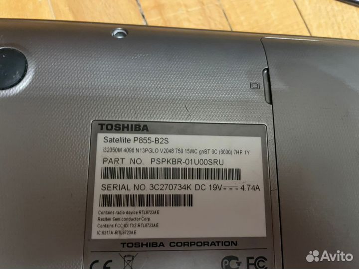 Ноутбук Toshiba
