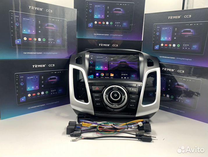Магнитола на андройде Teyes 4/64 для Форд Фокус 3