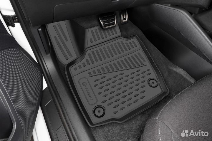 Коврики 3D в салон Renault Duster 2WD 2011-2015, 4 шт / Рено Дастер