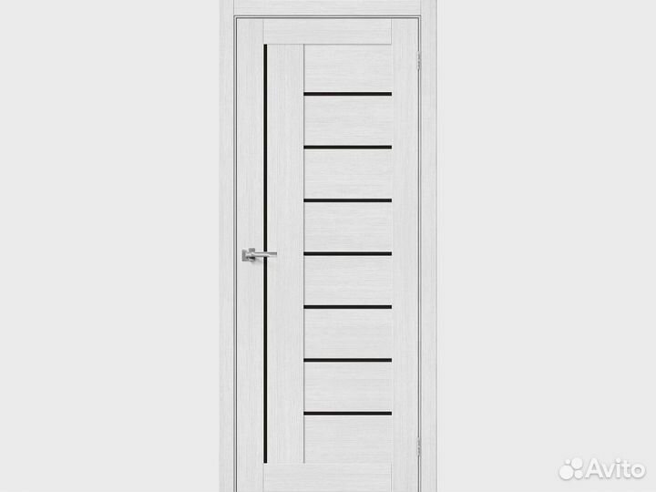 Межкомнатная дверь экошпон Браво-29 Snow Melinga с