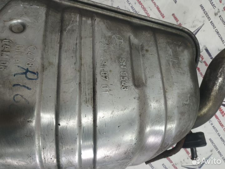 Глушитель m271 w211 Mercedes правая зад часть