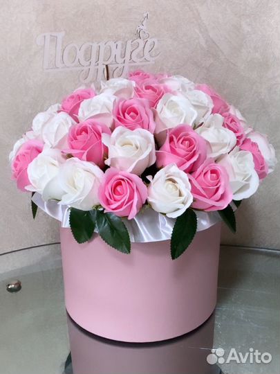 Букет из мыльных роз