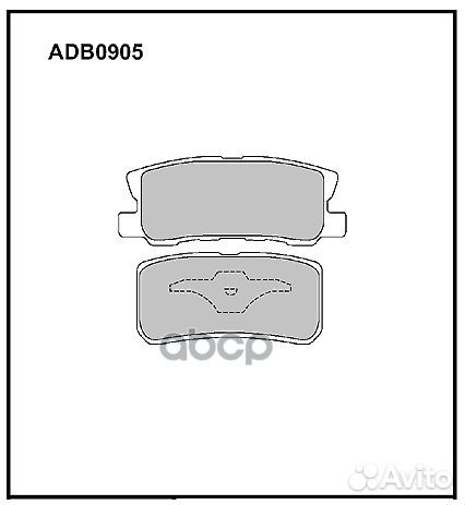 Колодки тормозные дисковые задние Allied Nippon
