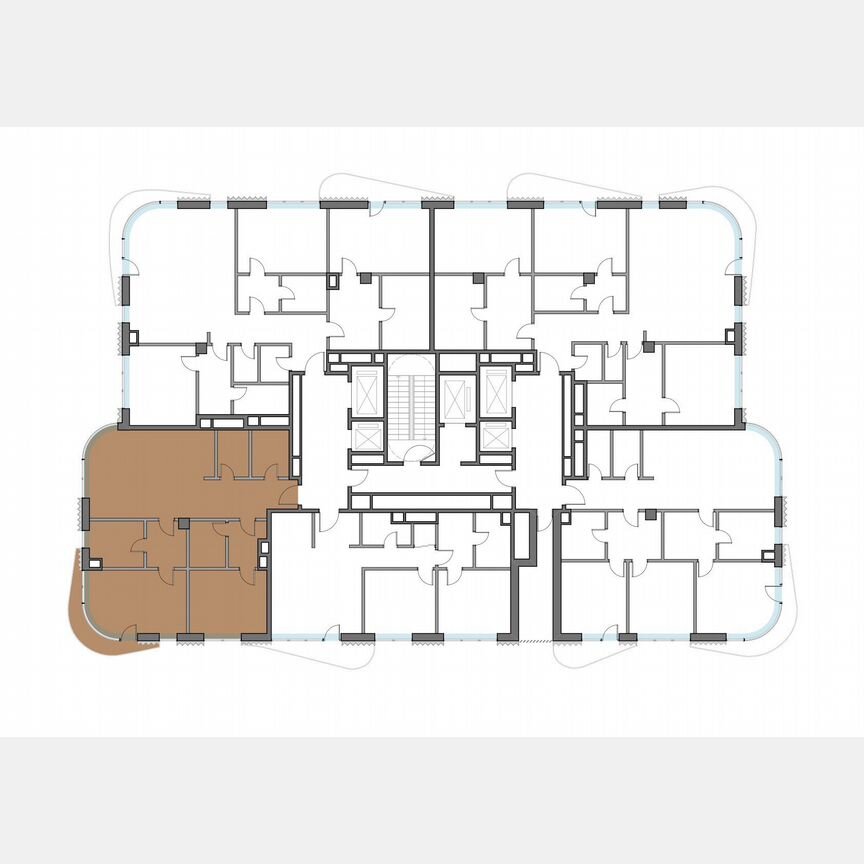 2-к. квартира, 116,1 м², 5/14 эт.