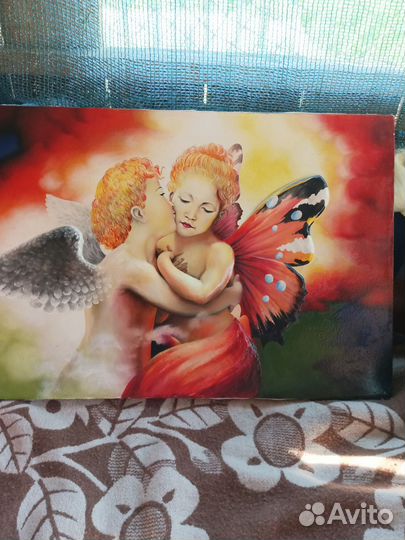 Картина маслом на холсте большая абстракция