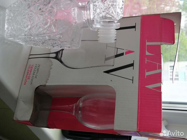 Штоф, графин, ваза, фужер