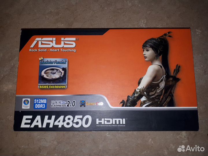 Видеокарта asus EAH4850, 512Mb