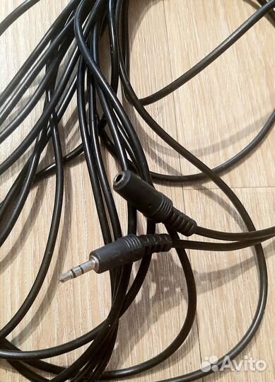 Кабель удлинитель 3,5 jack папа-мама 10 метров