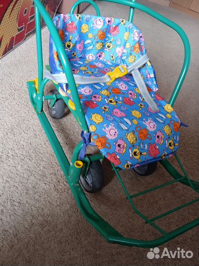 Детские санки Ника с большими колесами