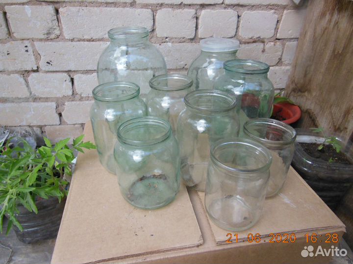 Банки 100 штук стеклянные 3 литра