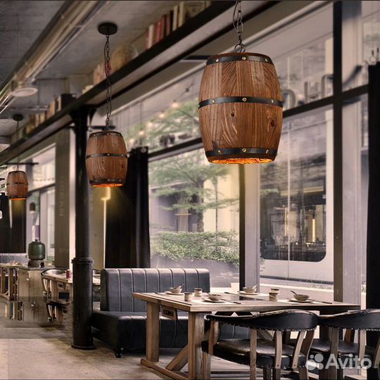 Светильник из бочки Loft&Сталь