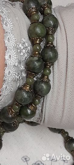 Бусы и Браслет Нефрит