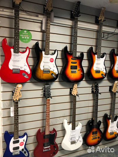 Электрогитары (комплекты) новые + комбоусилители