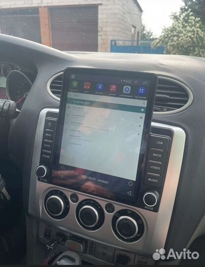 Магнитола Ford focus 2 android Tesla новая
