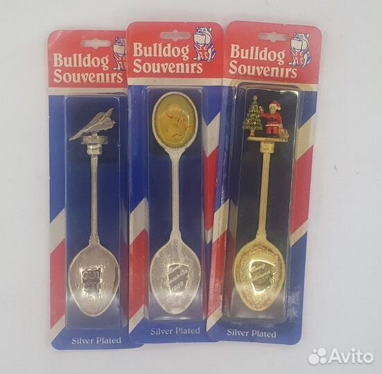 Редкие сувенирные ложки винтажные Англия W.A.P.W