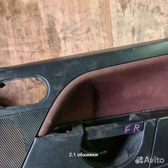 Обшивка двери передняя правая ford fiesta mk5