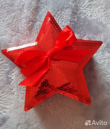 Подарочная коробка упаковка Звезда на 23 февраля