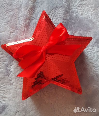 Подарочная коробка упаковка Звезда на 23 февраля