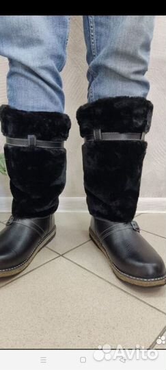 Унты кожа,мех натуральный