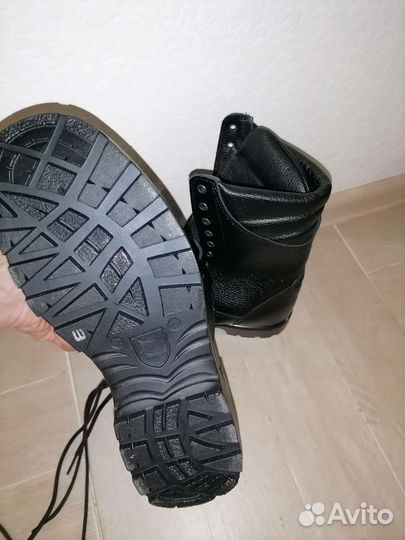 Берцы летние уставные, кожаные