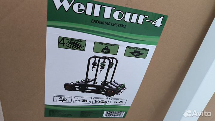 Велокрепление на фаркоп welltour-4