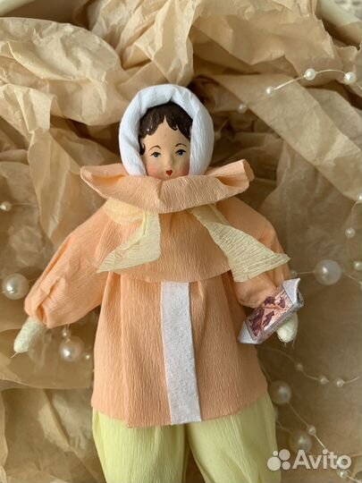 Ватная елочная игрушка СССР