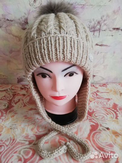 Зимний комплект (шапка+снуд +варежки)