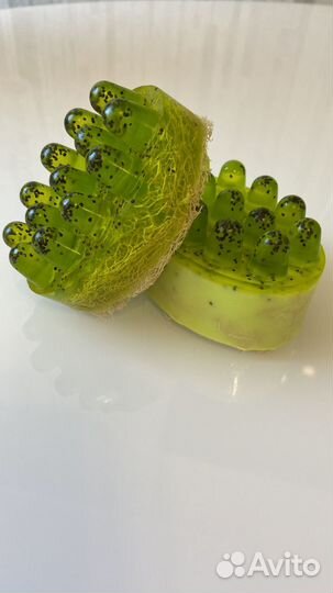 Массажное Мыло с люфой ручная работа