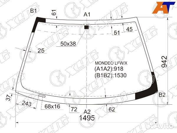 Стекло лобовое ford mondeo