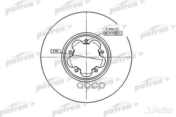 Диск тормозной ford transit 00- перед. PBD4216