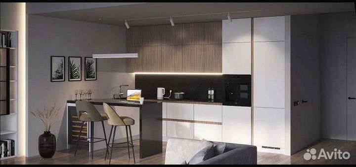 Кухня угловая под потолок