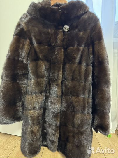 Шуба норковая 42 44 поперечка