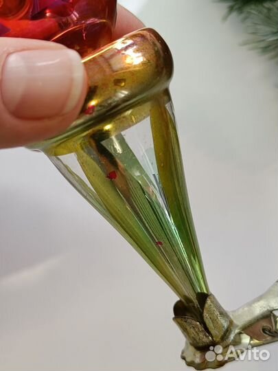 Факел Глинка елочная игрушка СССР