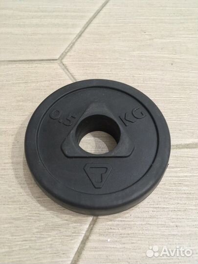 Блин (диск) Torneo 0.5 кг обрезиненный