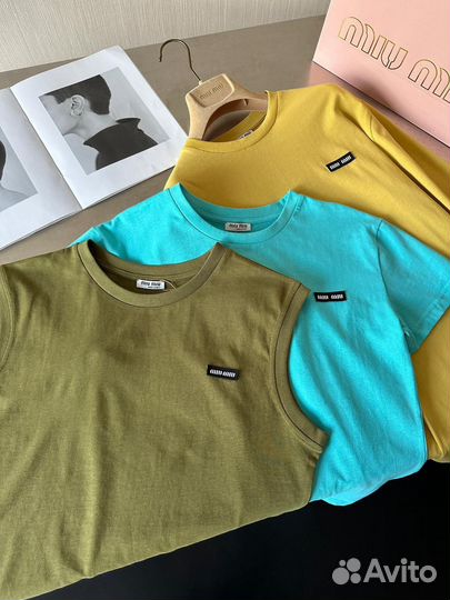 Майка топ лонг miu miu