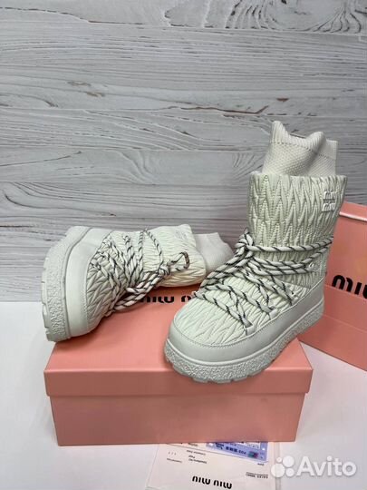 Дутики miu miu