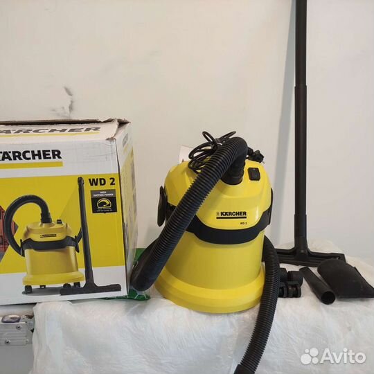 Пылесос Karcher wd 2 вместе с циклонным фильтром