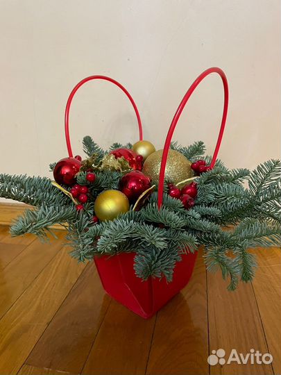 Корзинка новогодняя