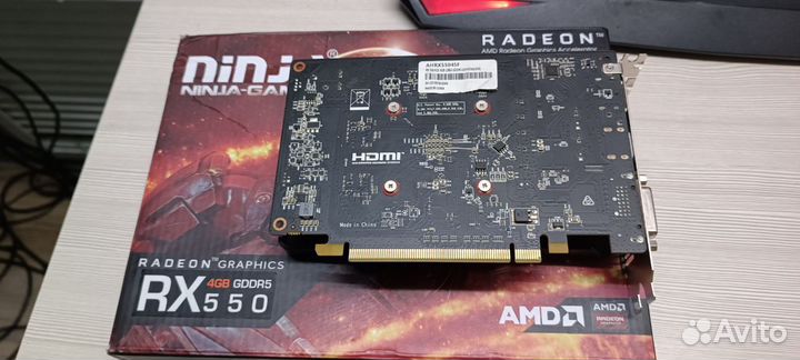 Видеокарта rx 550 4gb