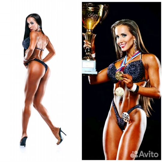 Пошив купальников для фитбикини, фитмодель