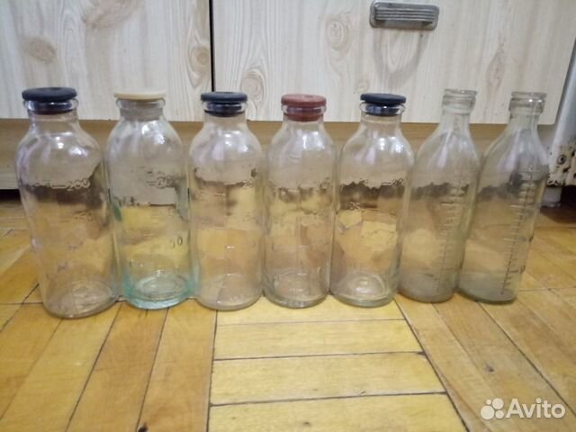 Бутыли медицин.стекл.,с резин.пробк.(цена за 5шт.)
