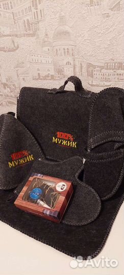 Набор банный с декоративным мылом к 23 февраля