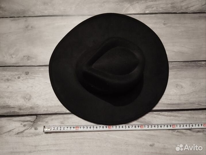 Шляпа фетровая женская черная