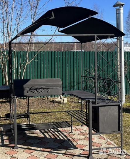Беседка с мангалом